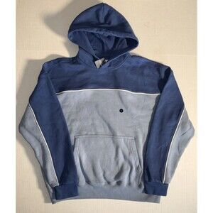 Hollister Boxy Fit Baby Blue Color Block Hoodie Sweatshirt Men’s Large NWT
